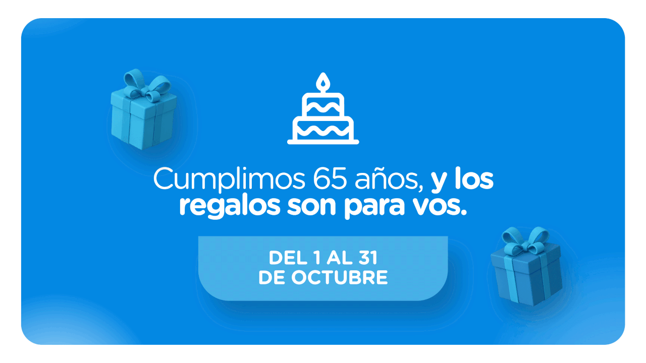 Click para buscar comercios adheridos a nuestra campaña °65 Aniversario.