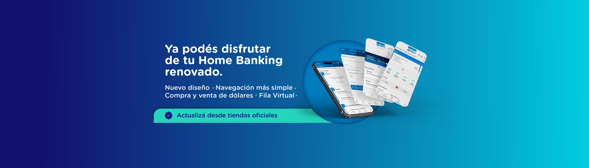 ¡Más beneficios en tu Home Banking!